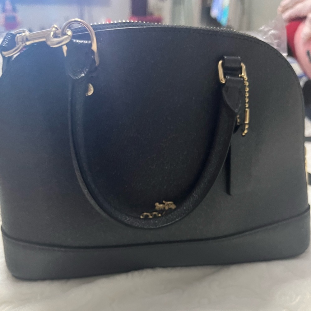 Coach Mini Sierra Satchel- Midnight Blue